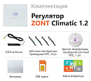 ZONT Climatic 1.2 Погодозависимый автоматический GSM / Wi-Fi регулятор (1 ГВС + 2 прямых/смесительных) с доставкой в Грозный